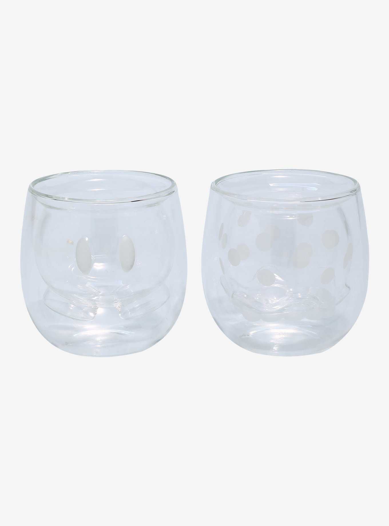 Disney Mickey Mouse Pants & Minnie Mouse Skirt Glass Set, , hi-res