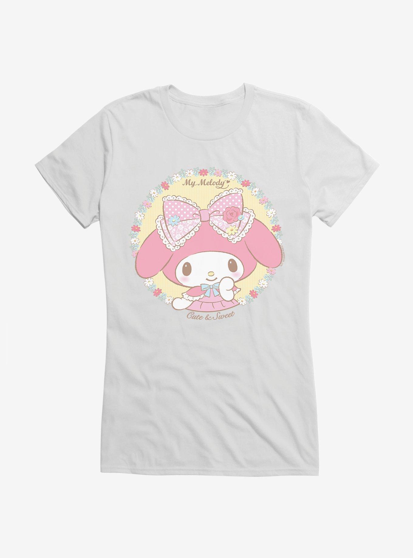 My Melody Cute & Sweet Girls T-Shirt, WHITE, hi-res
