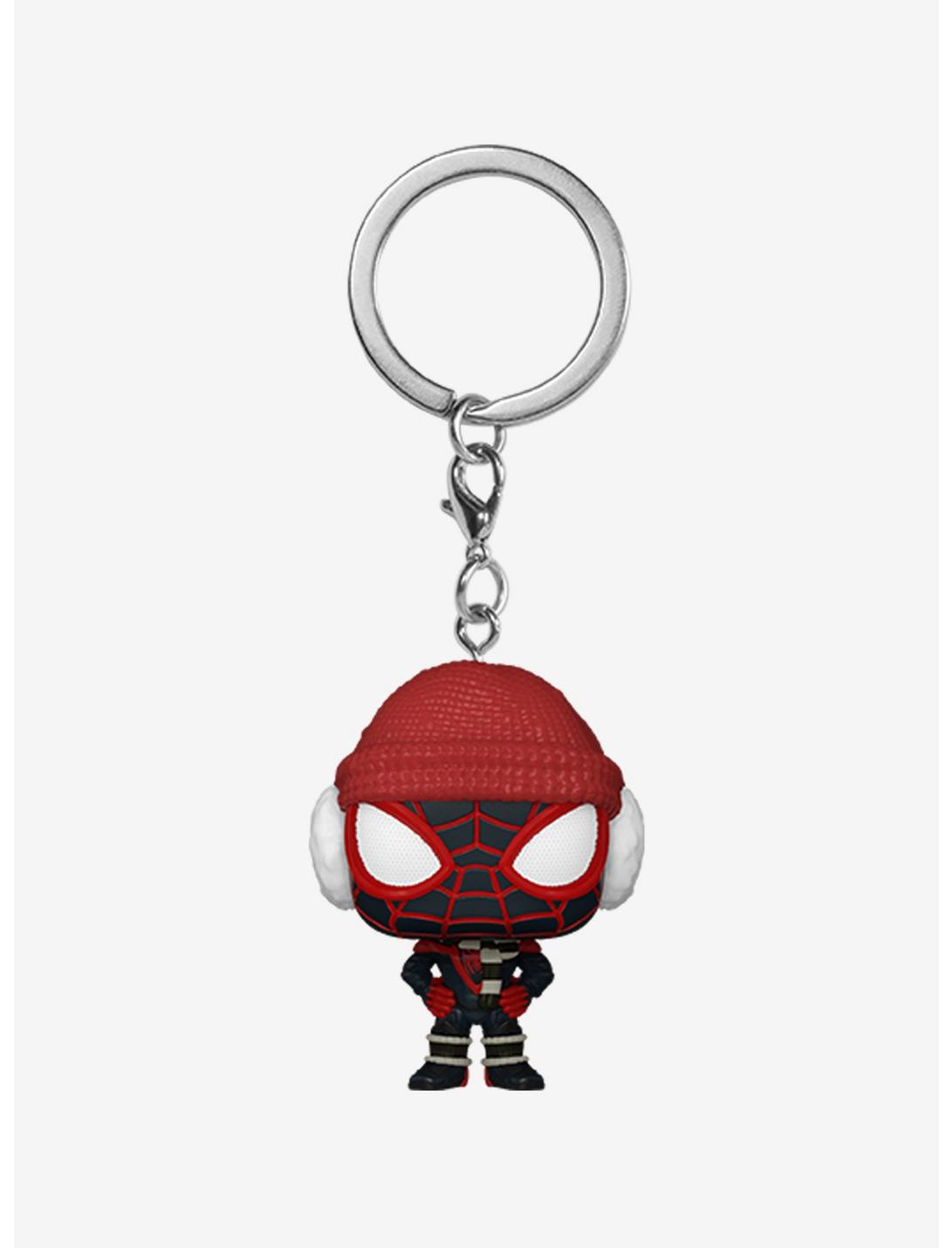 Funko Marvel Gamerverse Spider-Man Miles Morales Pocket Pop! Miles Morales (Winter Suit) Key Chain Hot Topic Exclusive, , hi-res