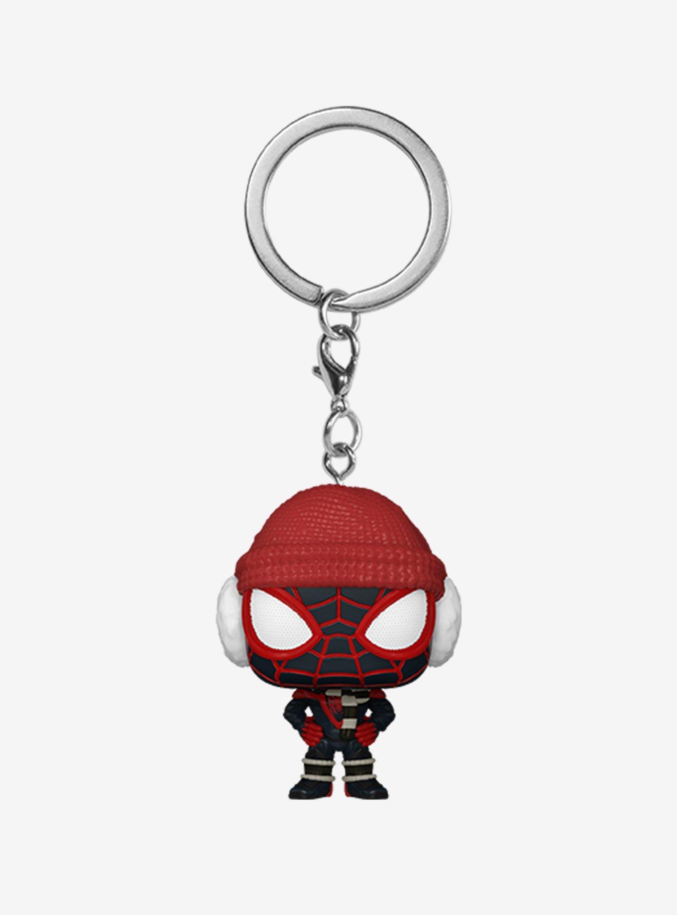 Funko Marvel Gamerverse Spider-Man Miles Morales Pocket Pop! Miles Morales (Winter Suit) Key Chain Hot Topic Exclusive, , hi-res