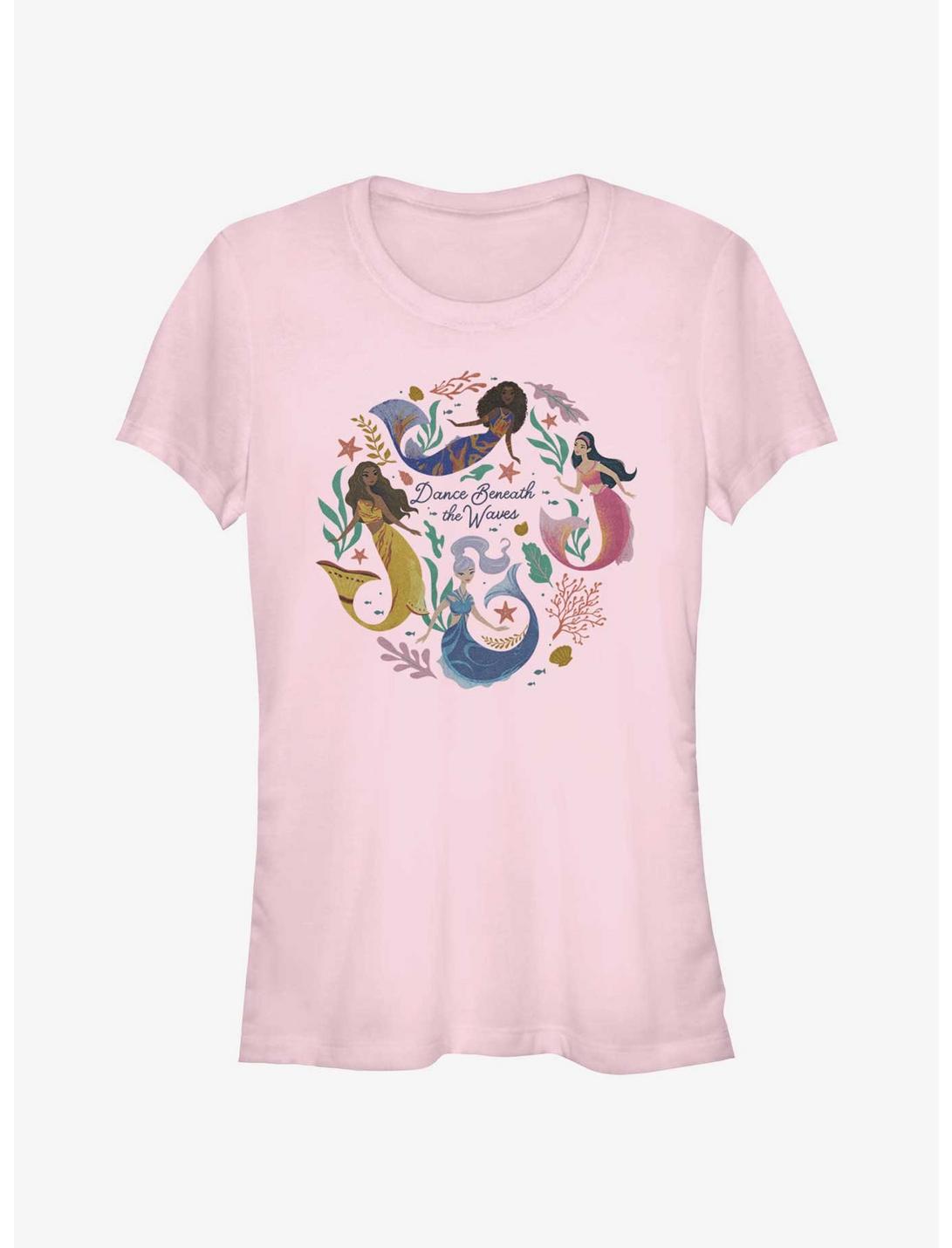 Disney The Little Mermaid Live Action Sisters Dance Beneath The Waves Girls T-Shirt, LIGHT PINK, hi-res