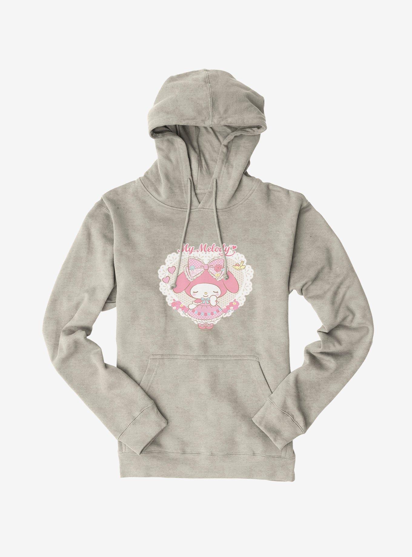 My Melody Framed Garden Portrait Hoodie, , hi-res