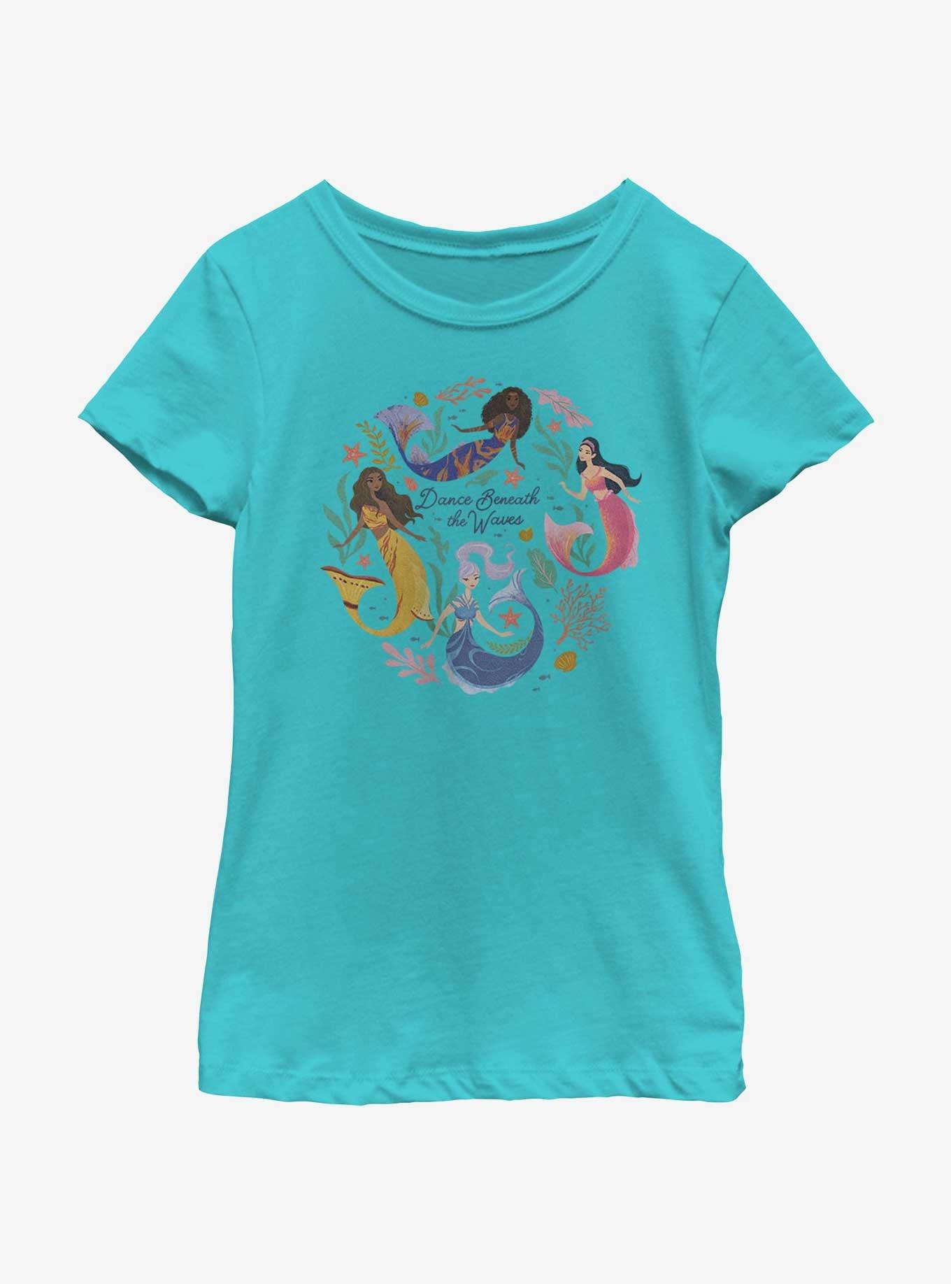 Disney The Little Mermaid Live Action Sisters Dance Beneath The Waves Youth Girls T-Shirt, , hi-res