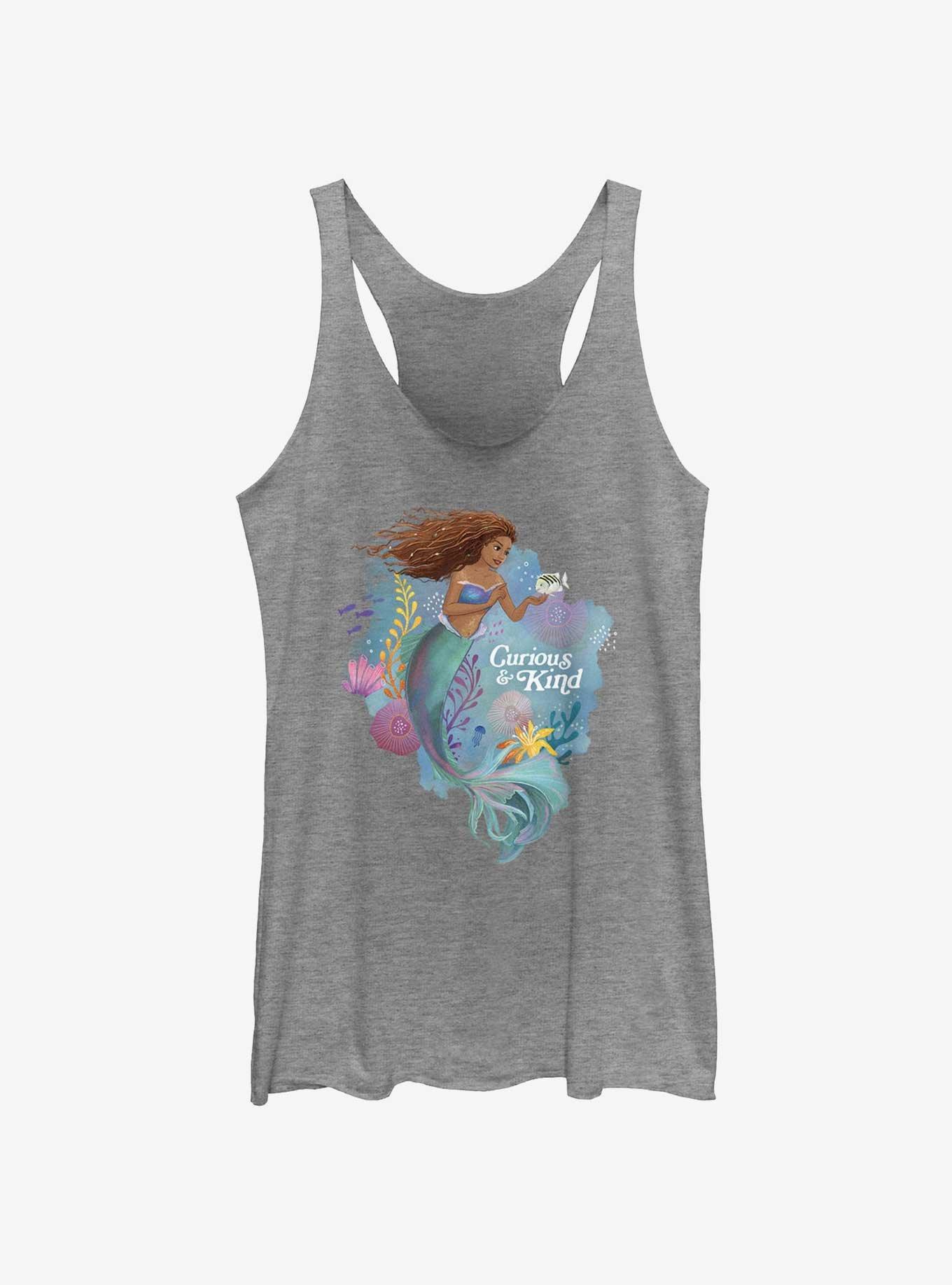 Disney The Little Mermaid Live Action Curious And Kind Girls Tank, GRAY HTR, hi-res