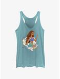 Disney The Little Mermaid Live Action Ariel With A Fork Girls Tank, TAHI BLUE, hi-res