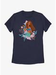 Disney The Little Mermaid Live Action Coral Queen Womens T-Shirt, NAVY, hi-res