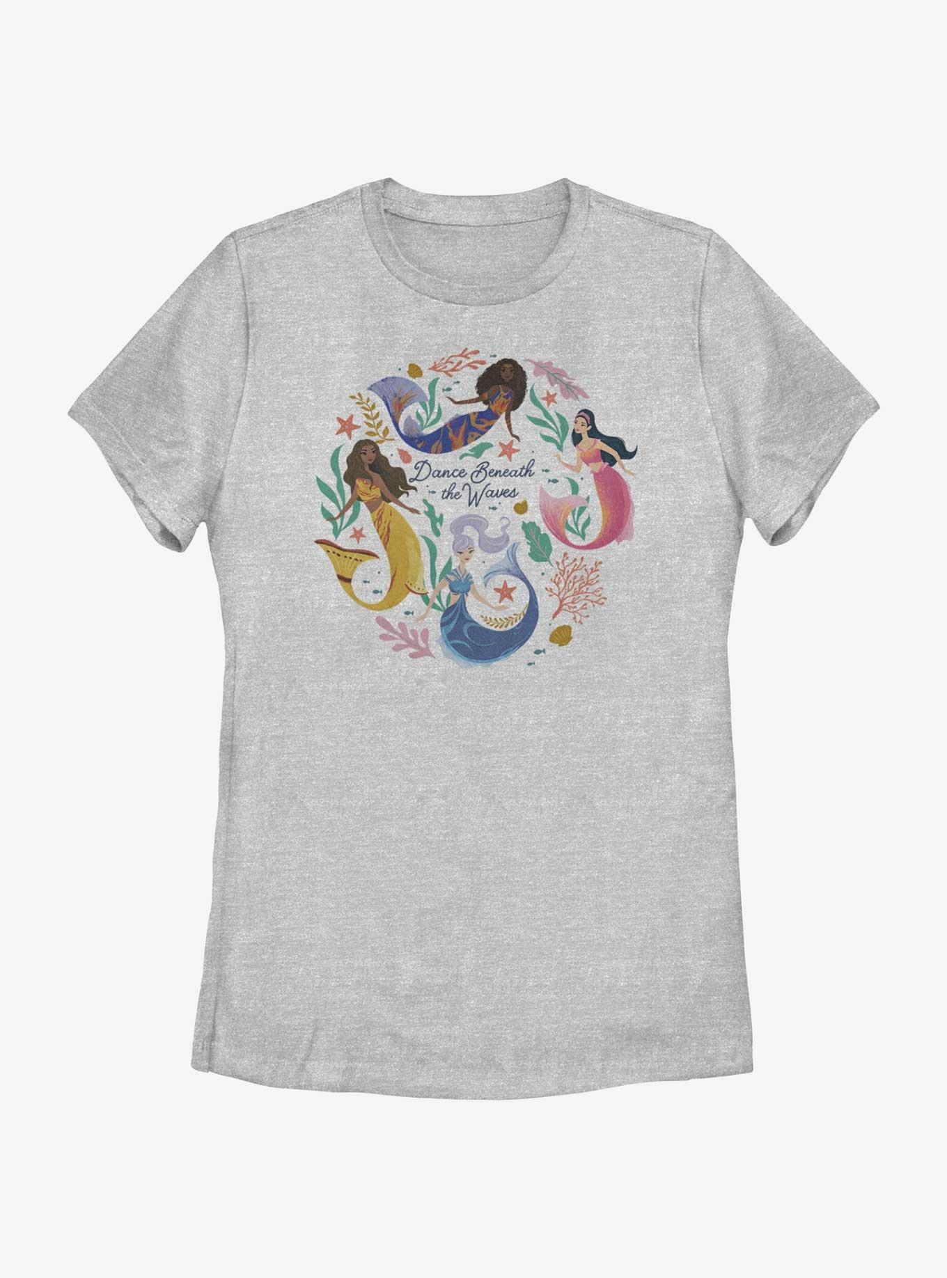 Disney The Little Mermaid Live Action Sisters Dance Beneath The Waves Womens T-Shirt, ATH HTR, hi-res