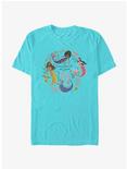 Disney The Little Mermaid Live Action Sisters Dance Beneath The Waves T-Shirt, TAHI BLUE, hi-res