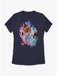 Disney The Little Mermaid Live Action Ariel and Her Sisters Womens T-Shirt, NAVY, hi-res