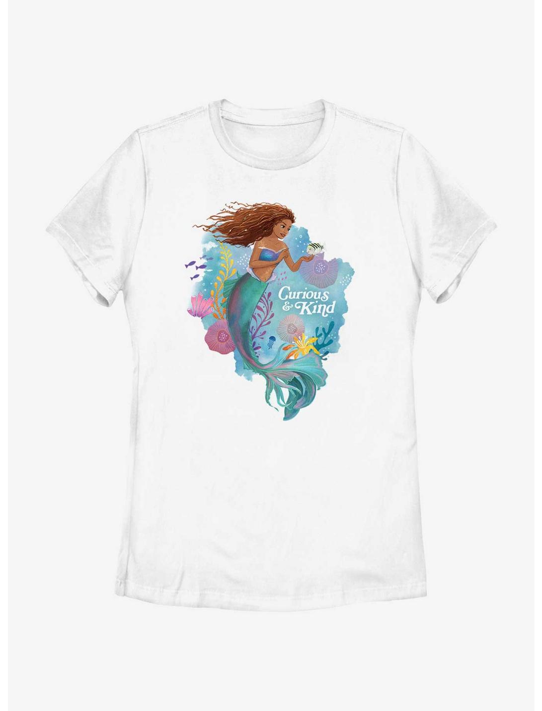 Disney The Little Mermaid Live Action Curious And Kind Womens T-Shirt, WHITE, hi-res