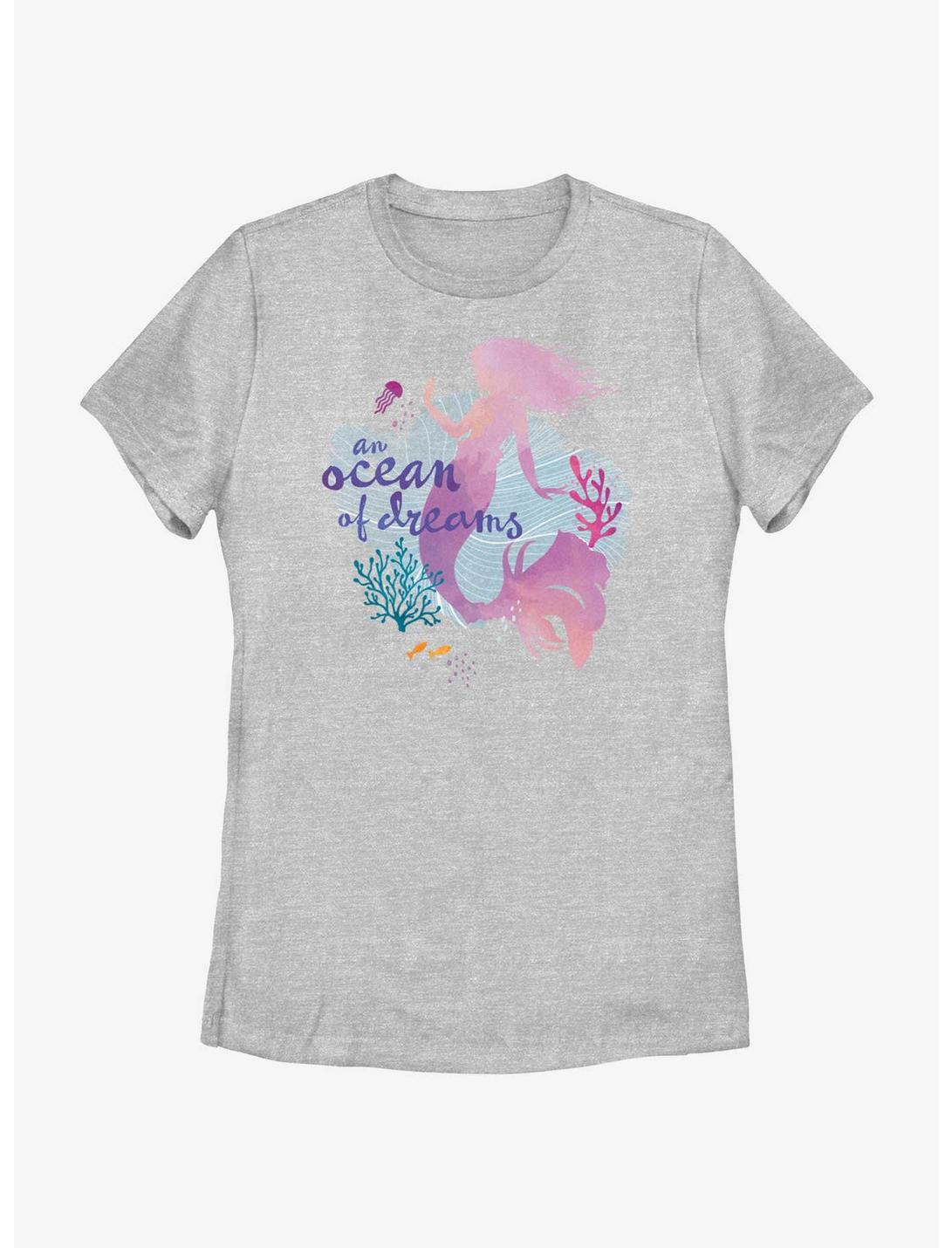 Disney The Little Mermaid Live Action Ocean Of Dreams Womens T-Shirt, ATH HTR, hi-res