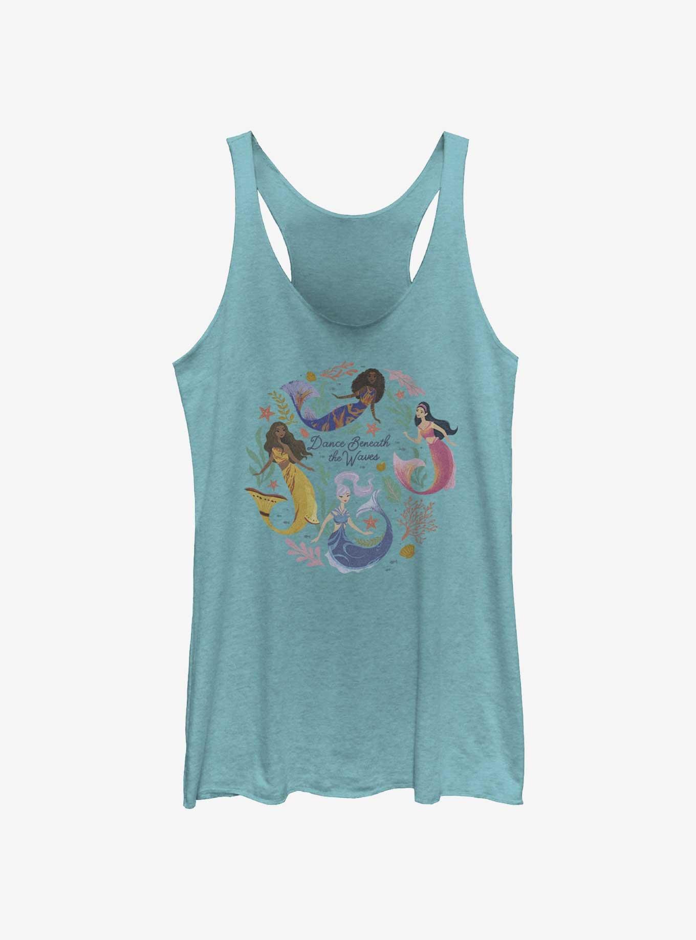 Disney The Little Mermaid Live Action Sisters Dance Beneath The Waves Womens Tank Top, TAHI BLUE, hi-res