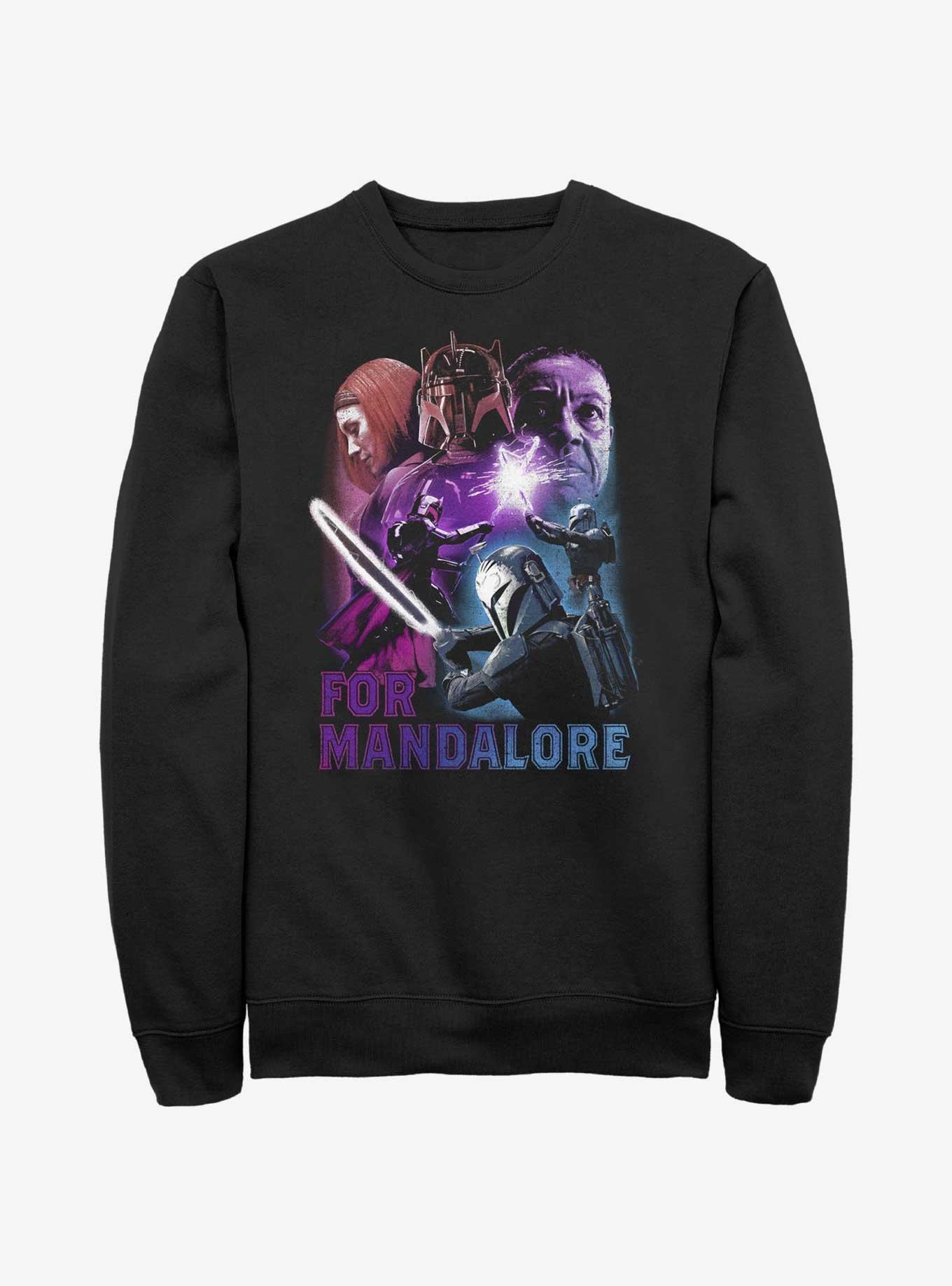 Star Wars The Mandalorian For Mandalor Sweatshirt, BLACK, hi-res