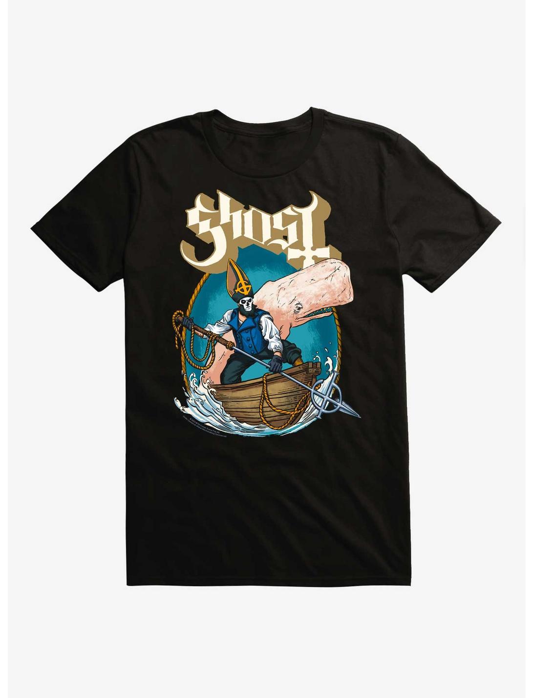 Ghost Captain Ahab T-Shirt, BLACK, hi-res