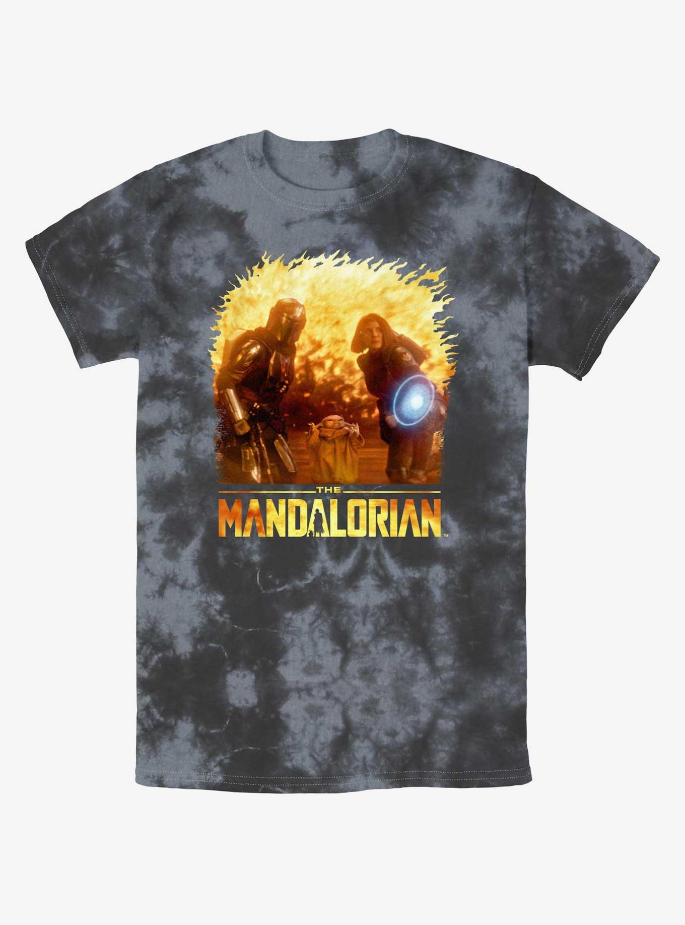 Star Wars The Mandalorian Grogu Force Shield Tie-Dye T-Shirt, , hi-res