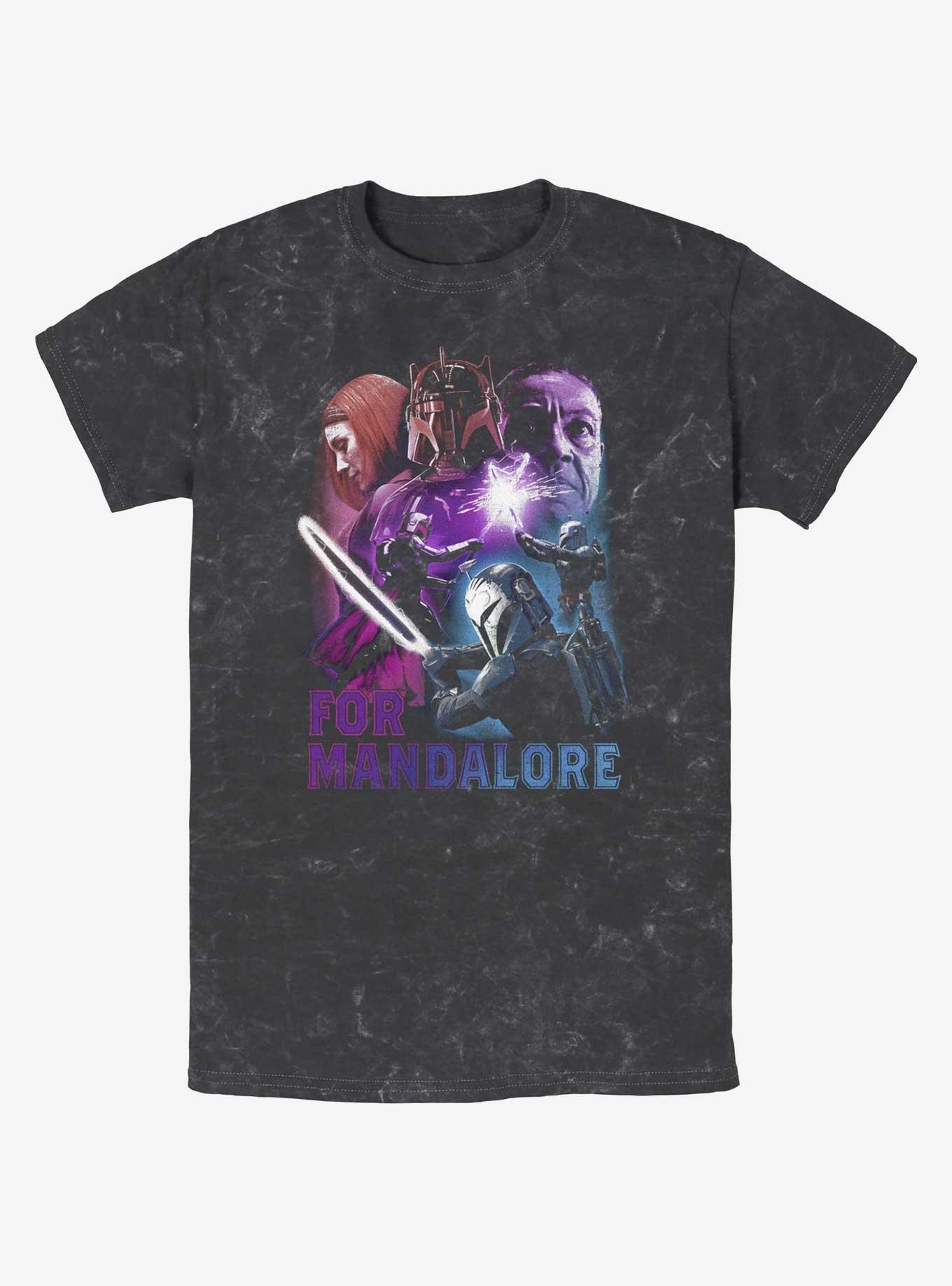 Star Wars The Mandalorian For Mandalor Mineral Wash T-Shirt, , hi-res