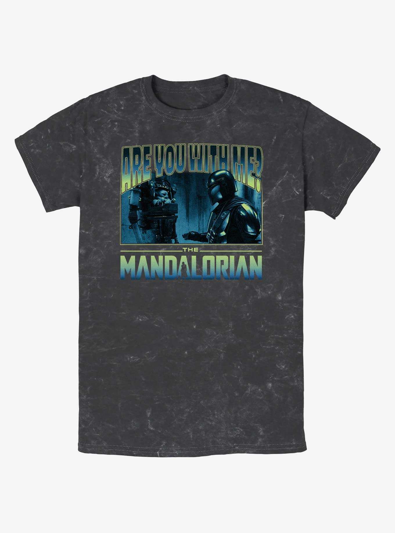 Star Wars The Mandalorian Are You With Me Grogu Mineral Wash T-Shirt, , hi-res