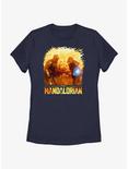 Star Wars The Mandalorian Grogu Force Shield Womens T-Shirt, NAVY, hi-res
