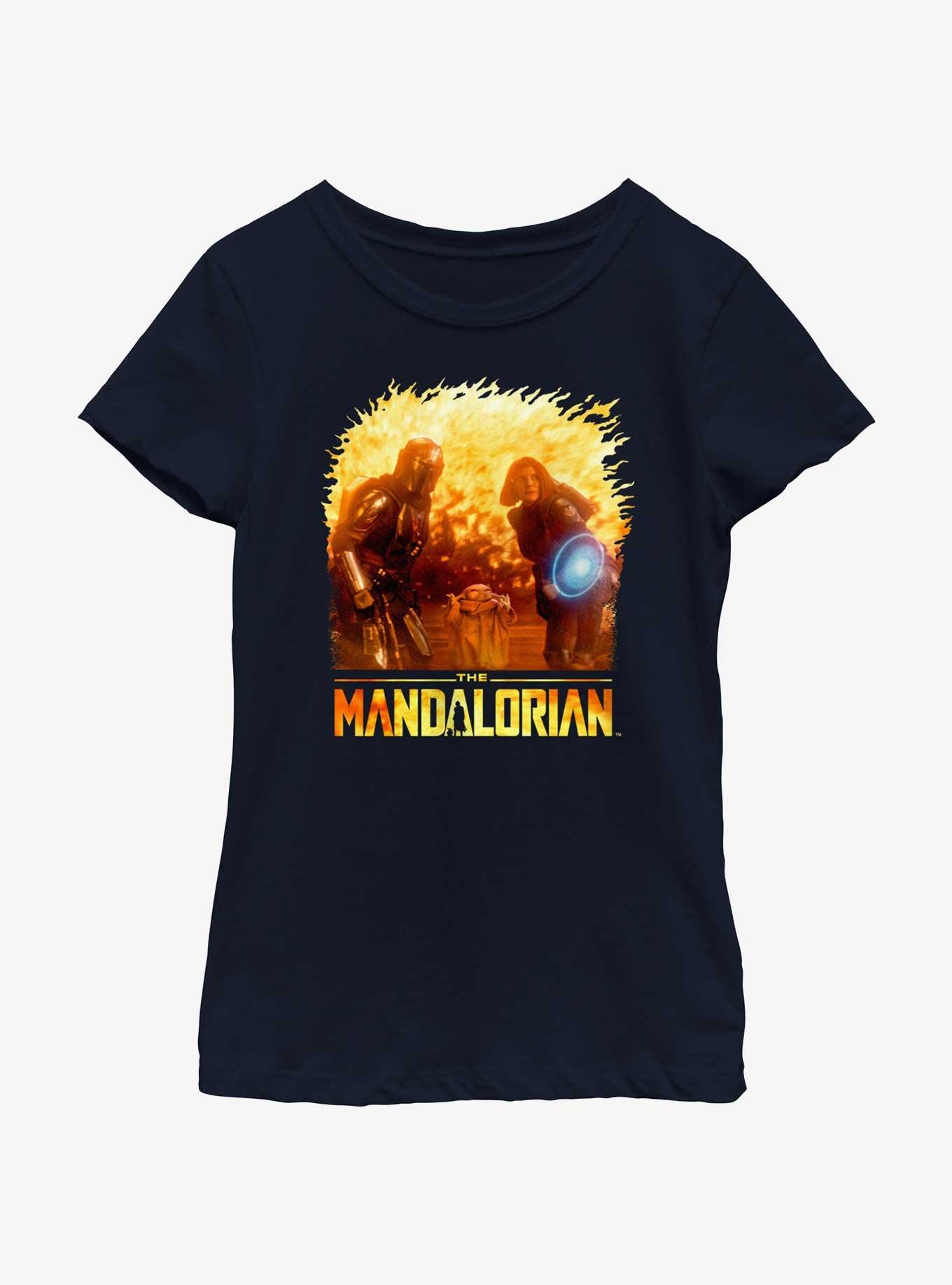 Star Wars The Mandalorian Grogu Force Shield Youth Girls T-Shirt, , hi-res
