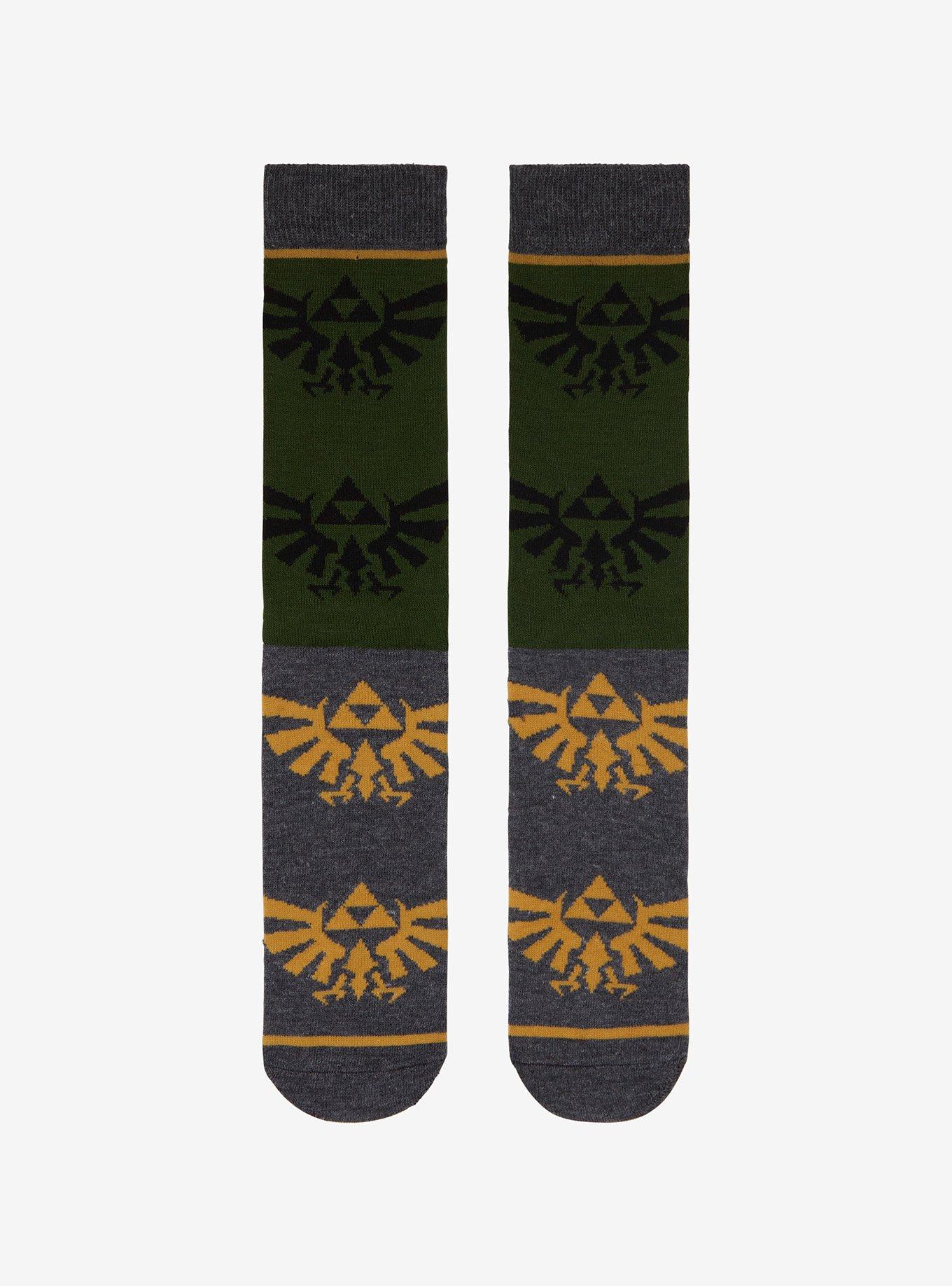 Nintendo The Legend of Zelda Royal Crest Crew Socks, , hi-res