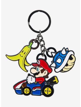 Nintendo Mario Kart Mario Multi-Charm Keychain - BoxLunch Exclusive, , hi-res