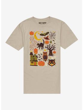 Halloween Vintage Icon Collage T-Shirt By Lord Of Masks, , hi-res
