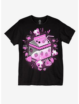 Panda Strawberry Milk T-Shirt By Cosmic Boop, , hi-res