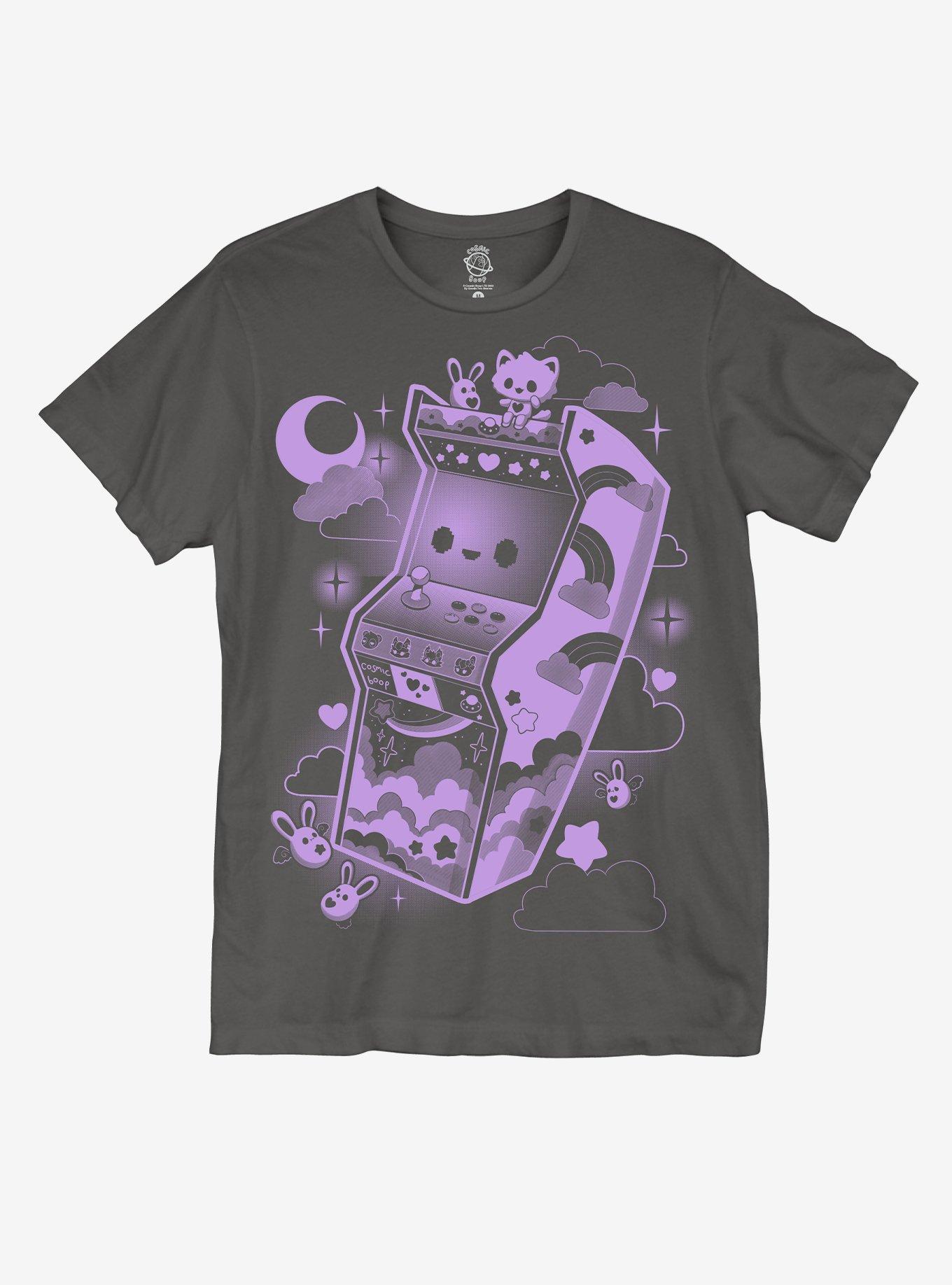 Purple Arcade Machine T-Shirt By Cosmic Boop | Hot Topic