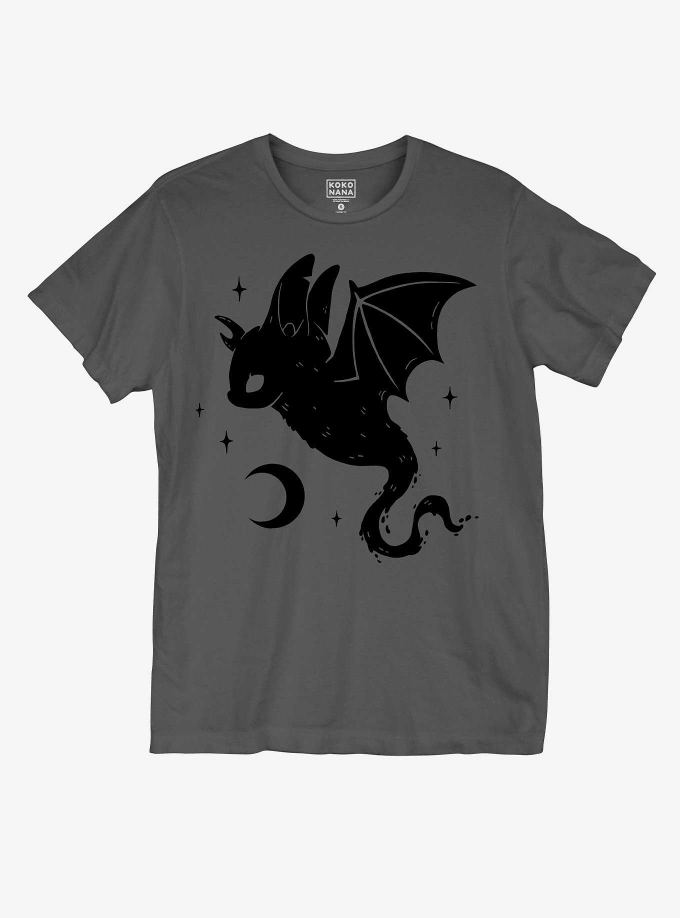 Dragon Bat Silhouette T-Shirt By Kokonana, , hi-res