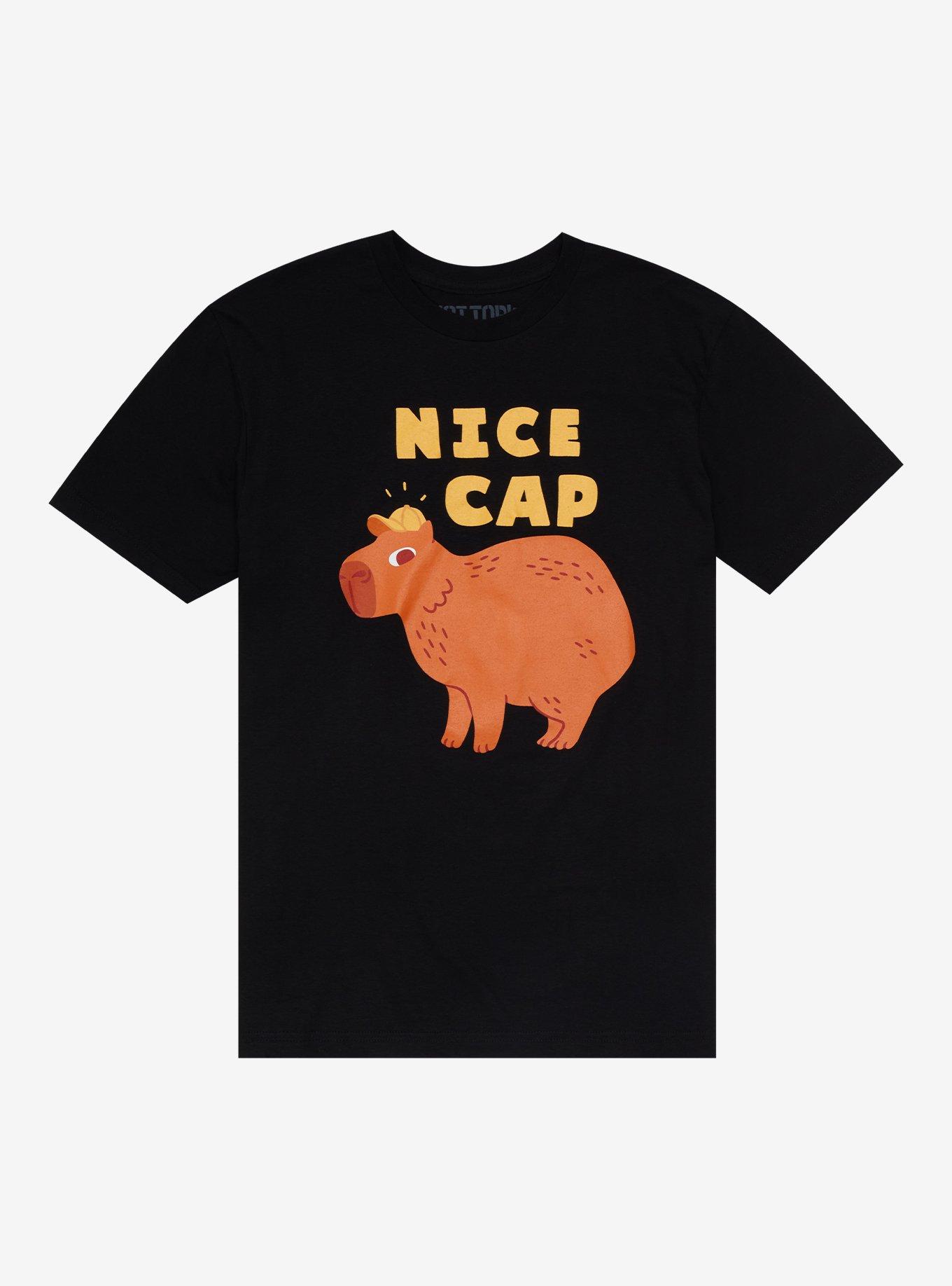 Nice Cap Capybara T-Shirt By Obinsun, BLUE, hi-res