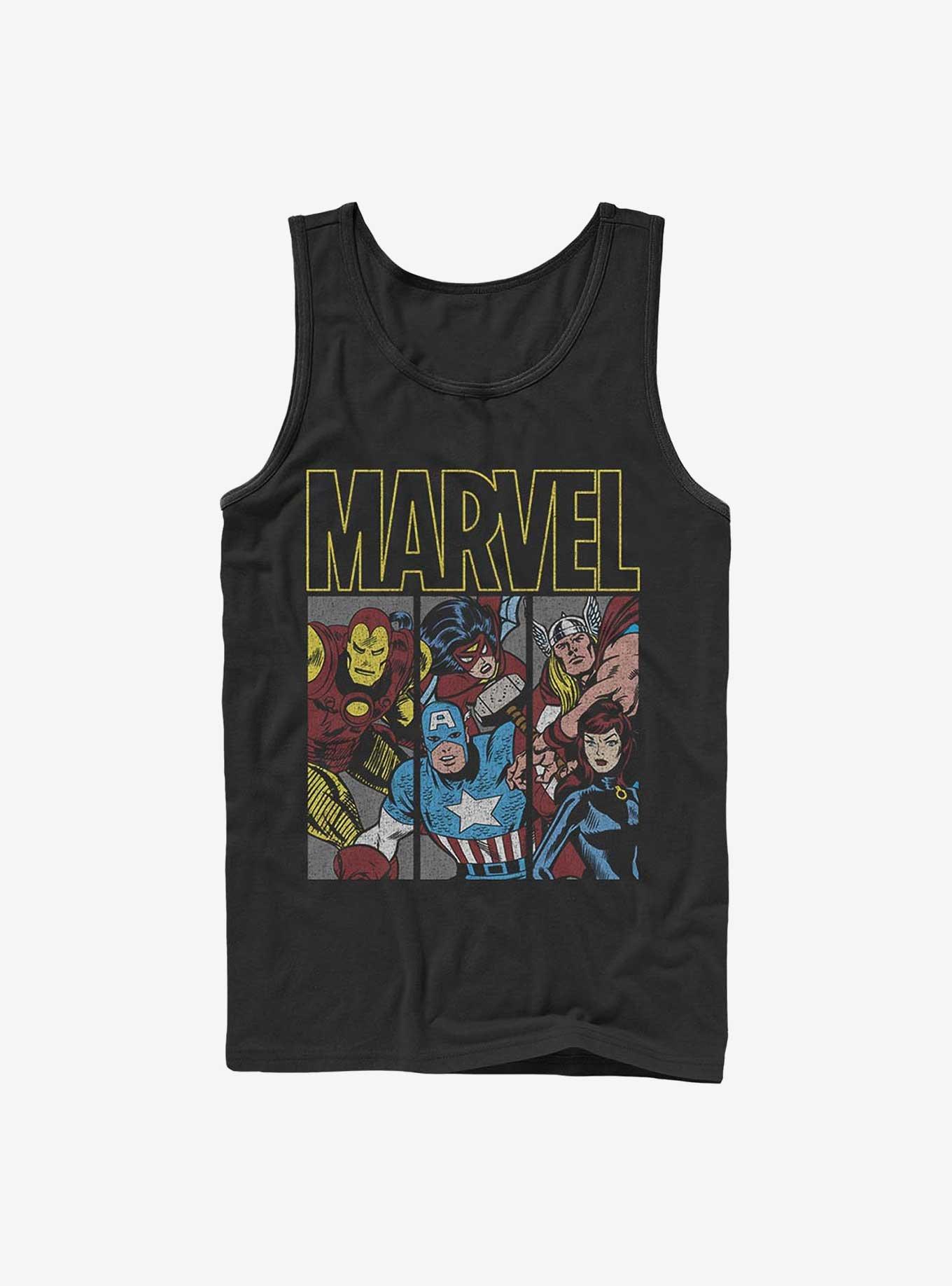 Marvel Avengers Hero Panels Tank, BLACK, hi-res