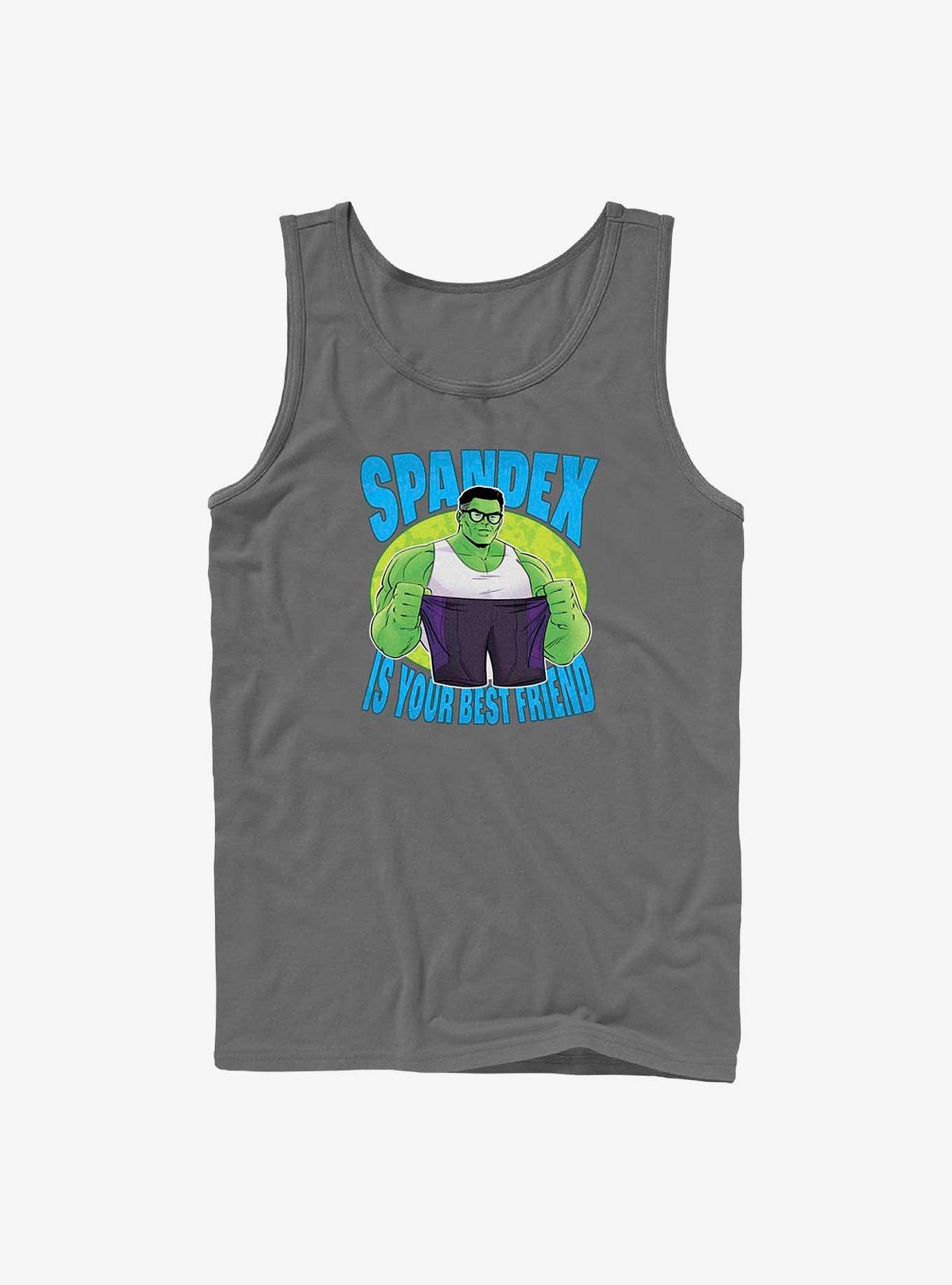 Marvel Hulk Friendly Spandex Tank, CHARCOAL, hi-res