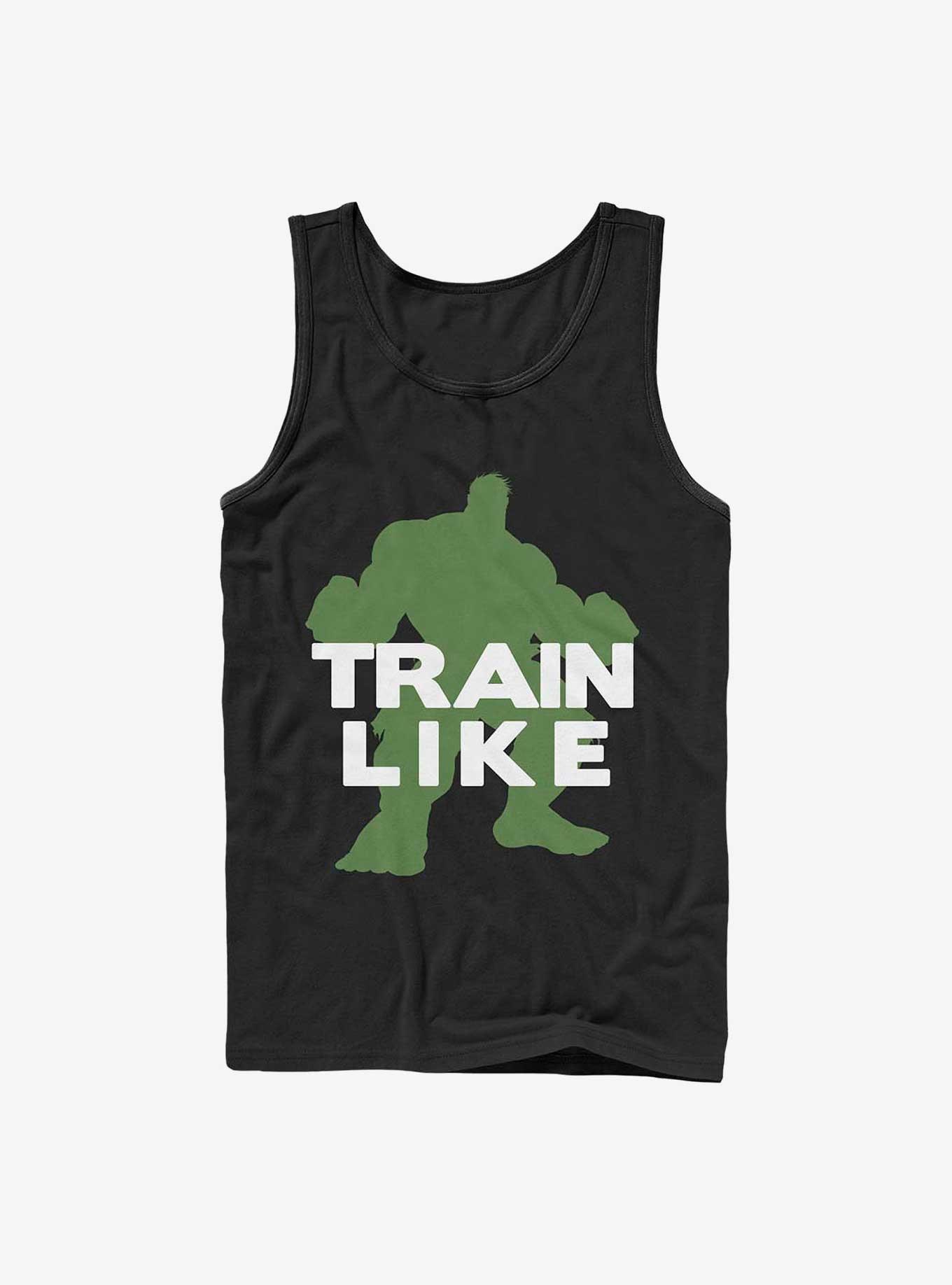 Marvel Hulk Train Like Hulk Silhouette Tank, BLACK, hi-res