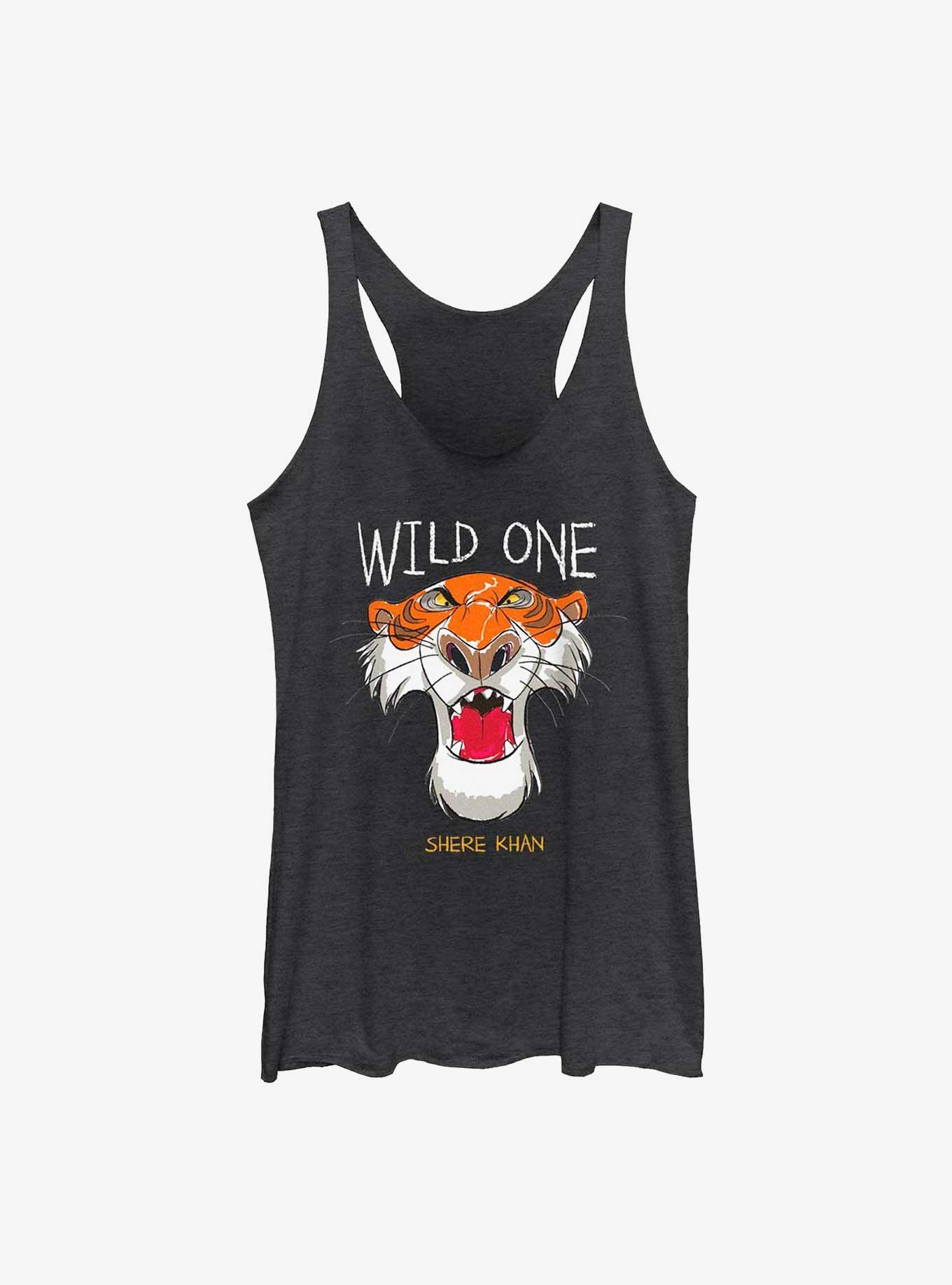 Disney The Jungle Book Shere Khan Wild One Girls Tank, BLK HTR, hi-res