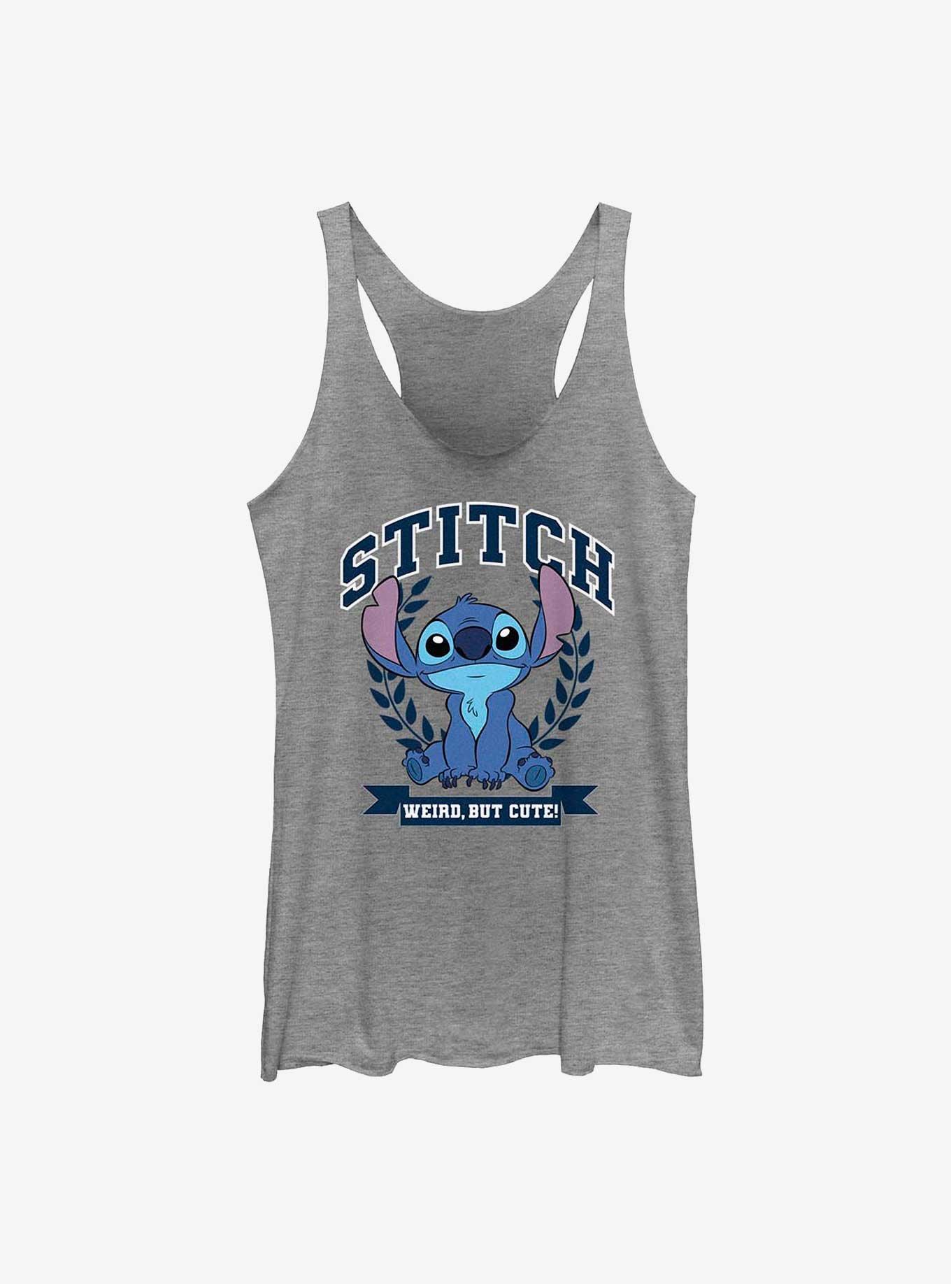 Disney Lilo & Stitch Weird But Cute Girls Tank, GRAY HTR, hi-res