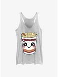 Maruchan Face Cup Girls Tank, WHITE HTR, hi-res
