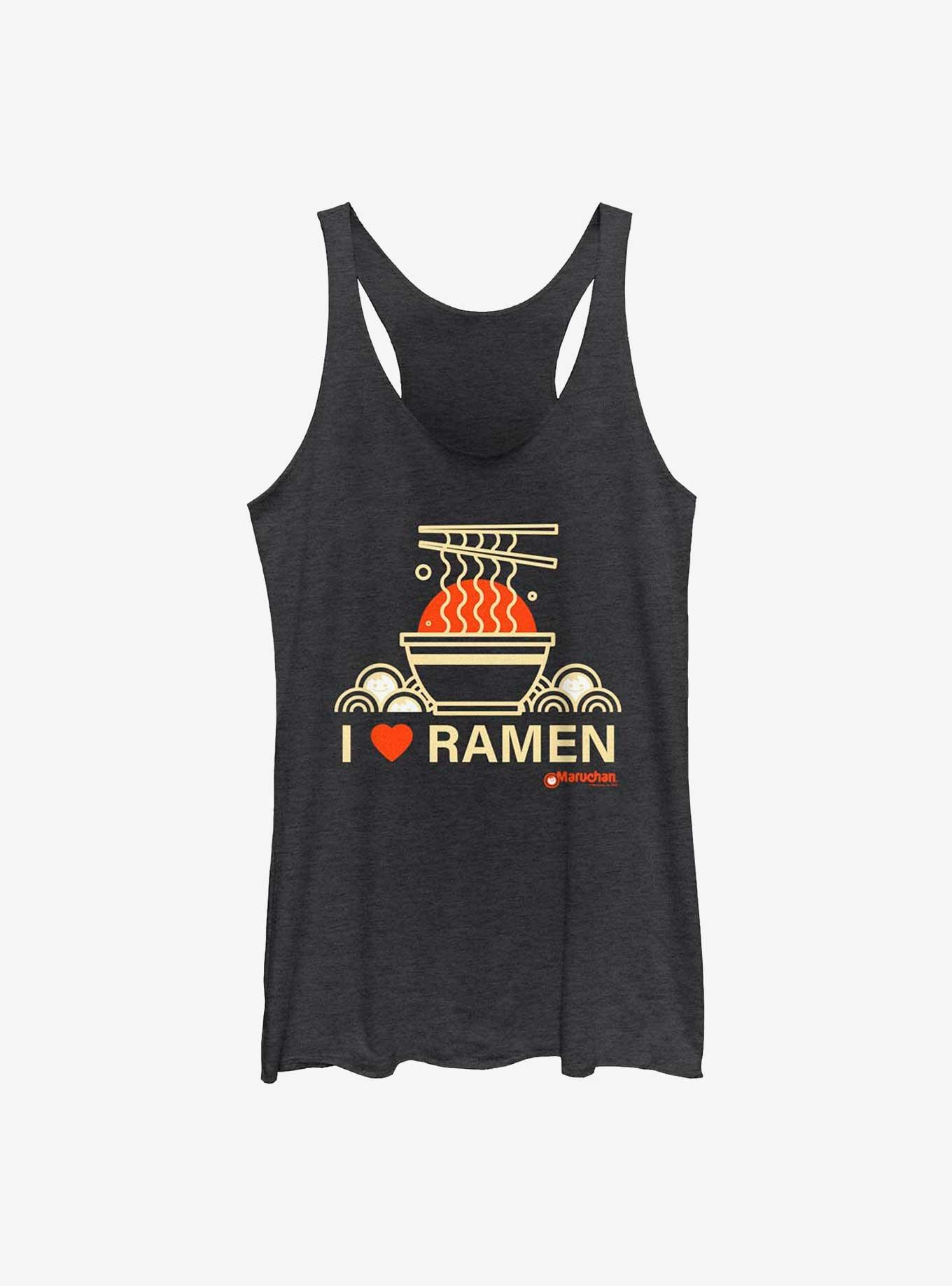 Maruchan I Heart Ramen Girls Tank, BLK HTR, hi-res