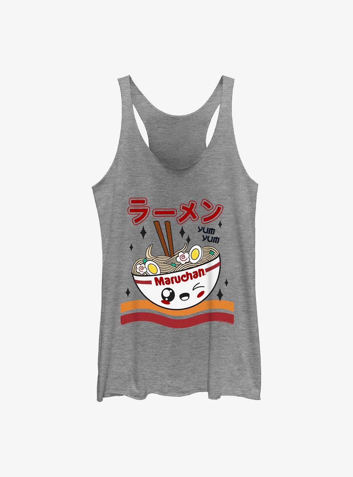 Maruchan Kawaii Bowl Yum Yum Girls Tank, GRAY HTR, hi-res