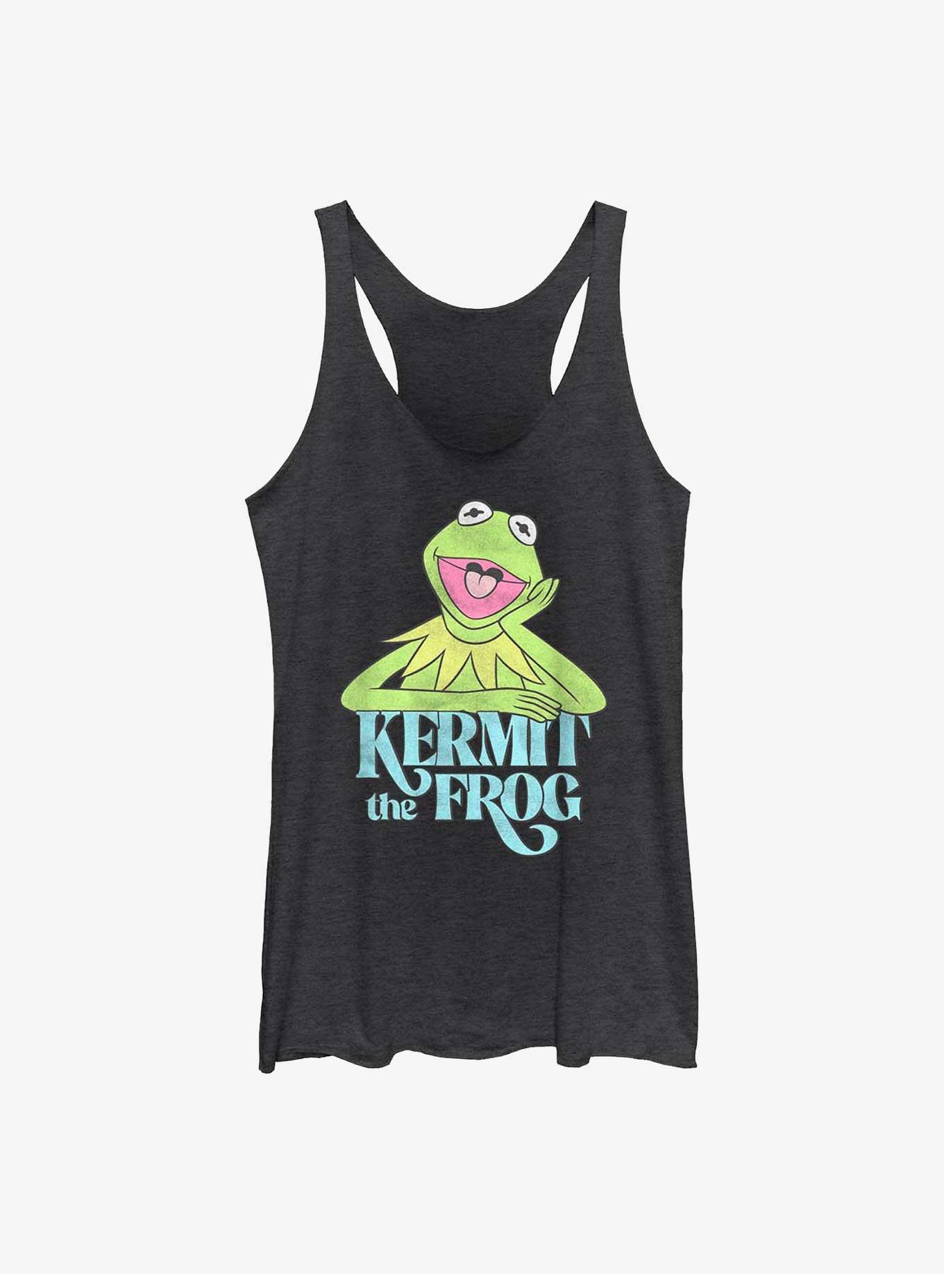 Disney The Muppets Kermit The Frog Girls Tank, BLK HTR, hi-res