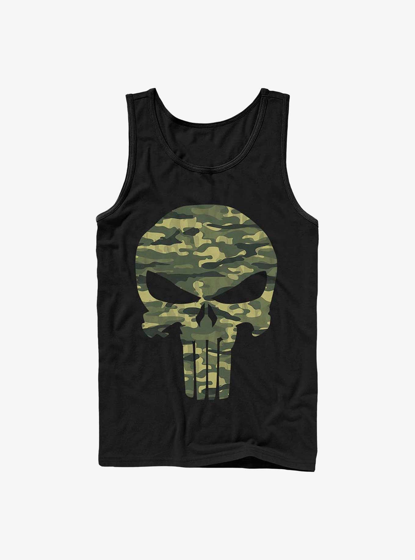 Marvel The Punisher Camo Skull Tank