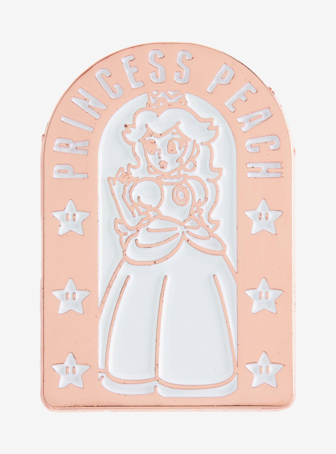 Nintendo Super Mario Bros. Princess Peach Arch Portrait Enamel Pin - BoxLunch Exclusive, , hi-res