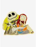 Loungefly Disney The Nightmare Before Christmas 30th Anniversary Jack & Sally Enamel Pin - BoxLunch Exclusive, , hi-res