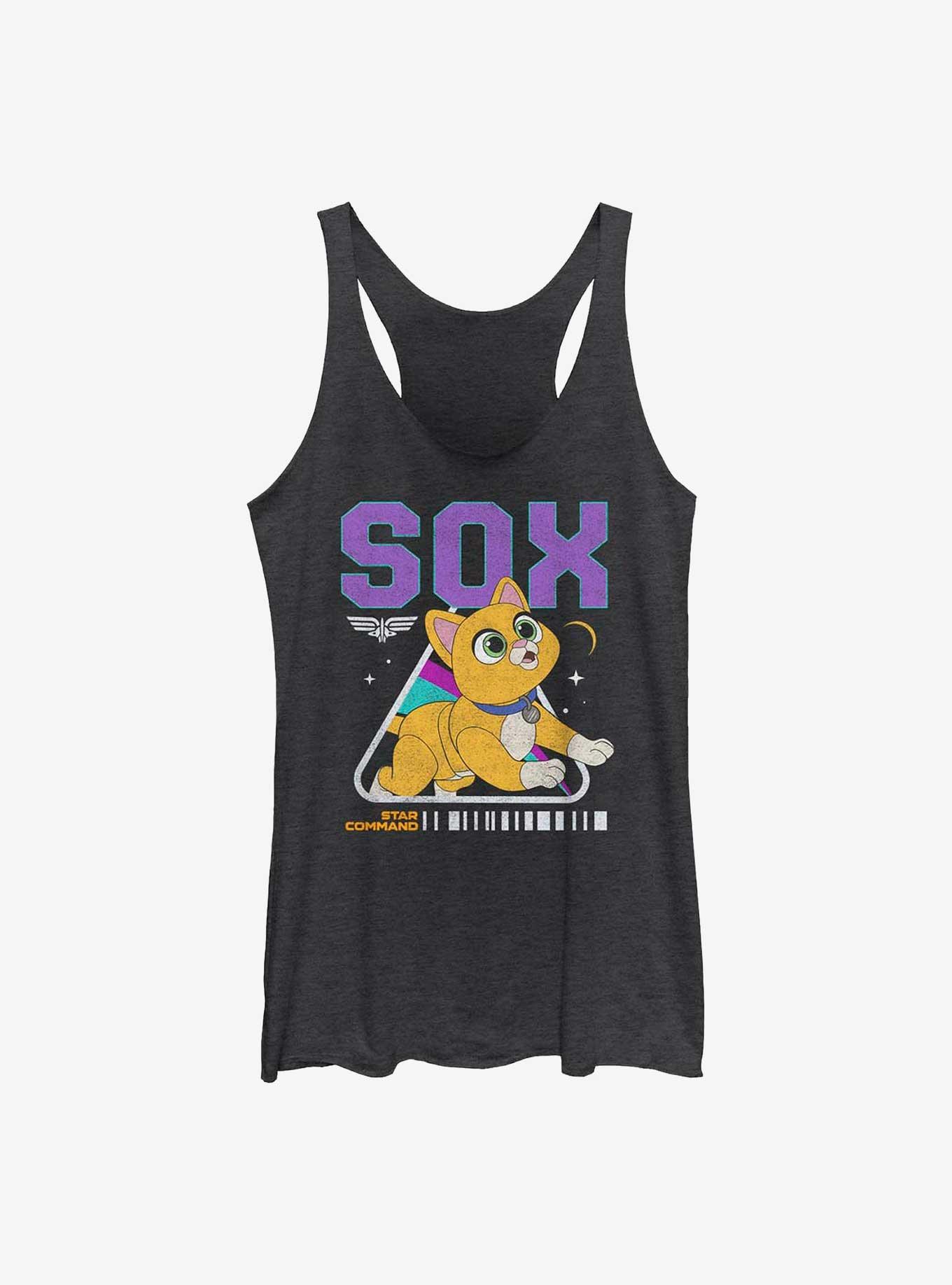 Disney Pixar Lightyear Sox Girls Tank, BLK HTR, hi-res