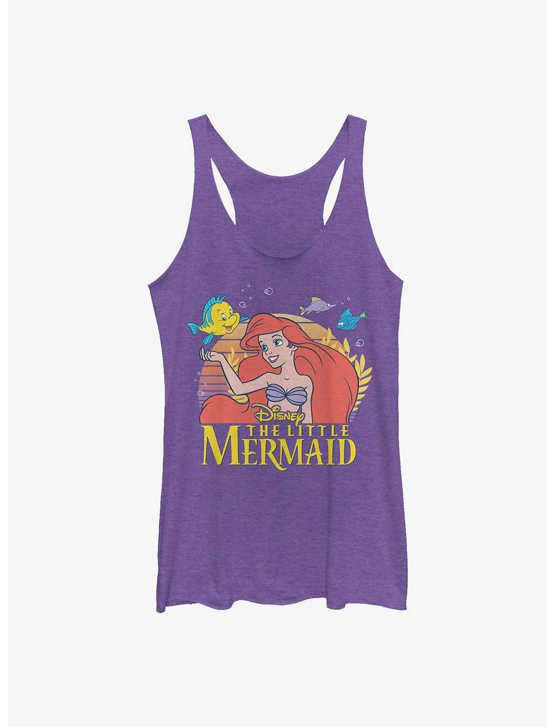 Disney The Little Mermaid Friends Ariel and Flounder Girls Tank, PUR HTR, hi-res