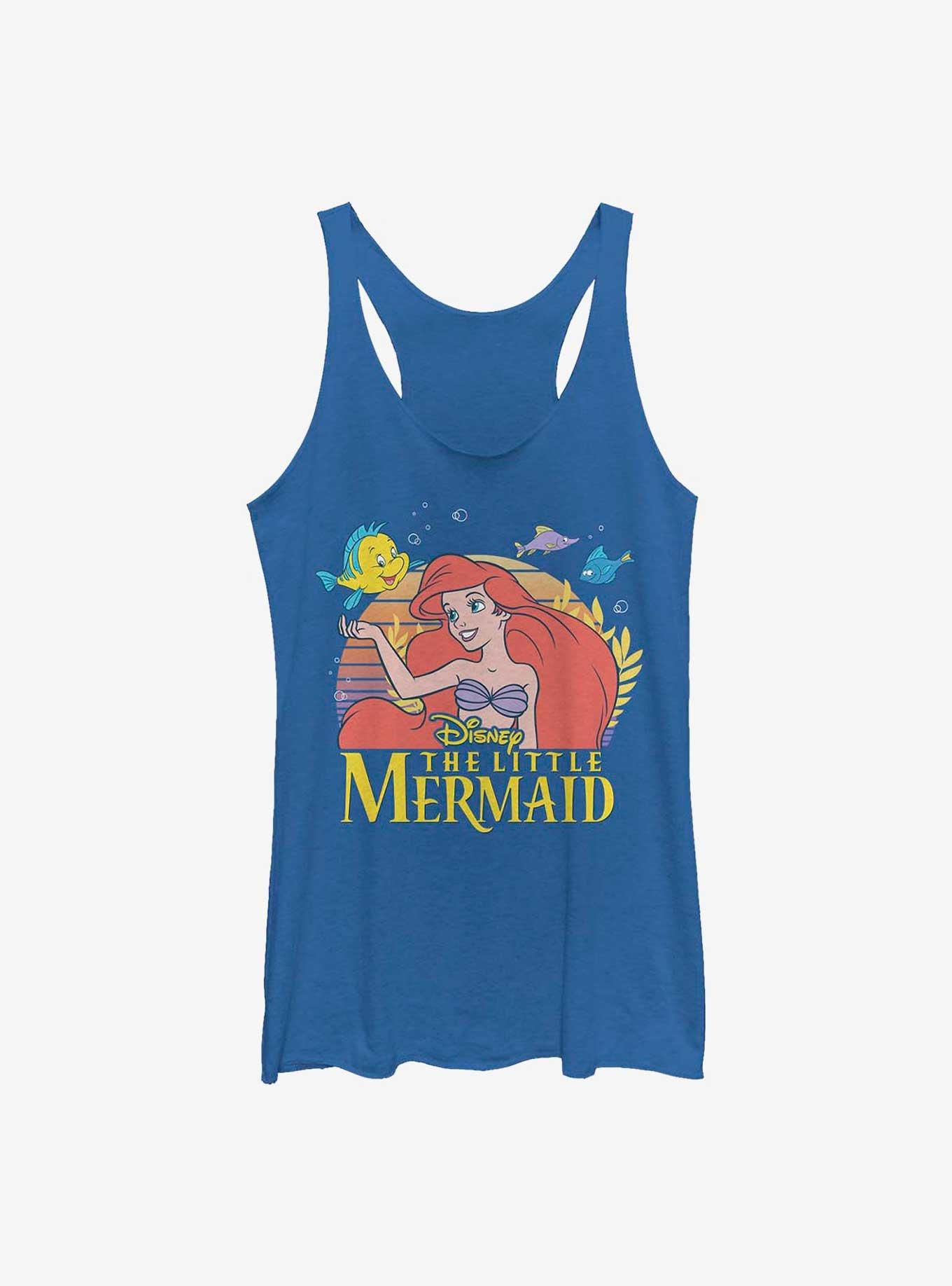 Disney The Little Mermaid Friends Ariel and Flounder Girls Tank, ROY HTR, hi-res