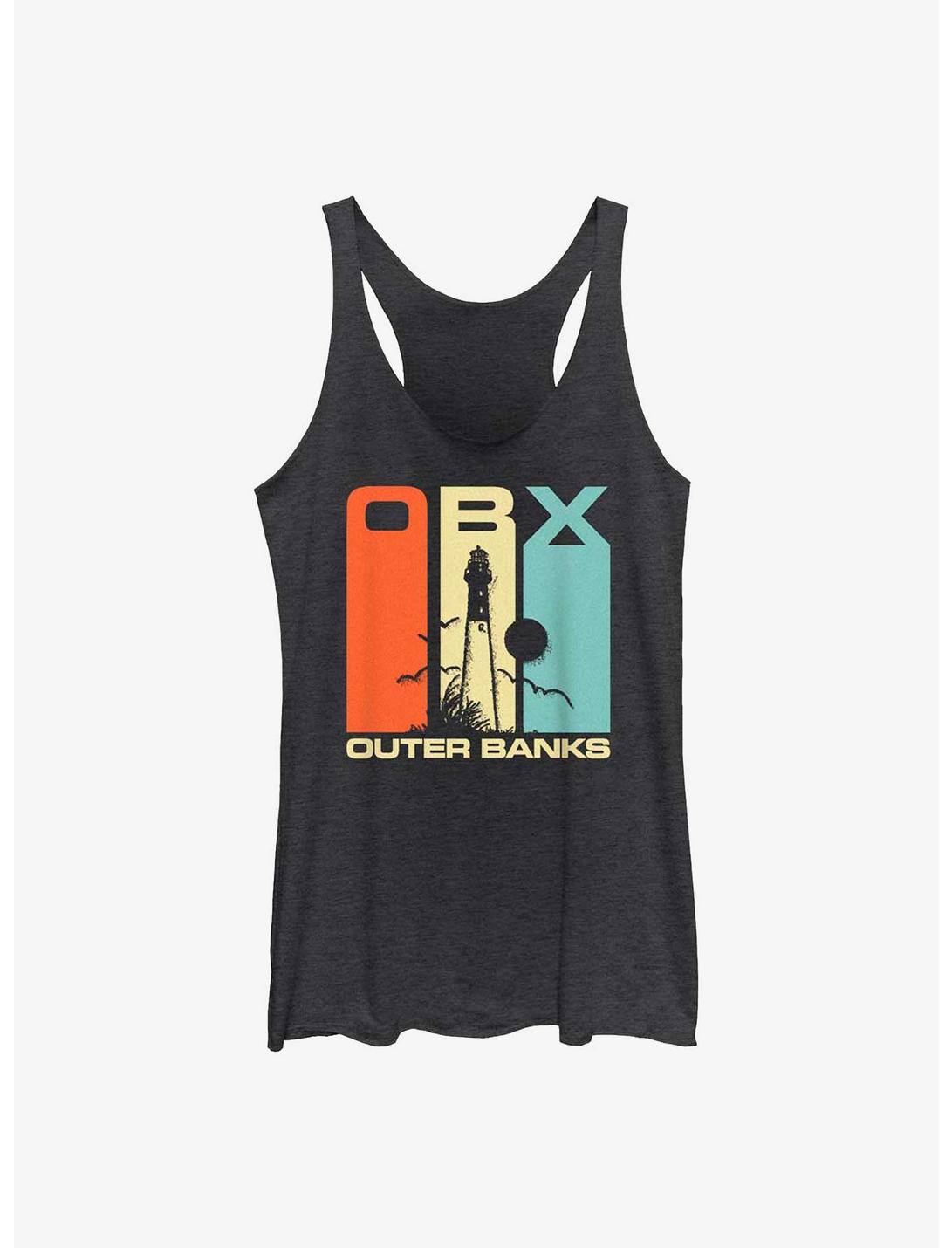 Outer Banks OBX Colors Girls Tank, BLK HTR, hi-res