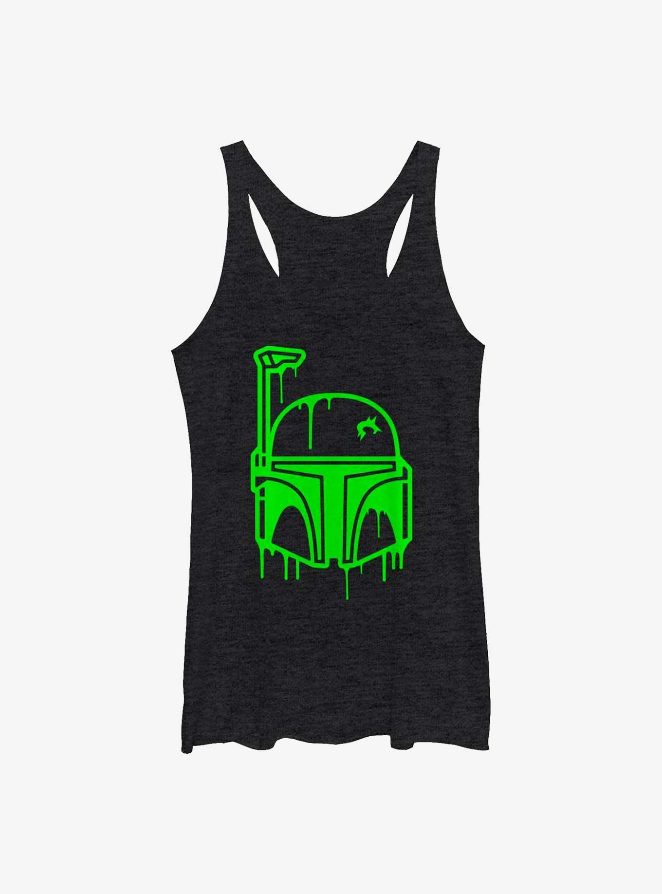 Star Wars Oozing Boba Helmet Girls Tank, BLK HTR, hi-res