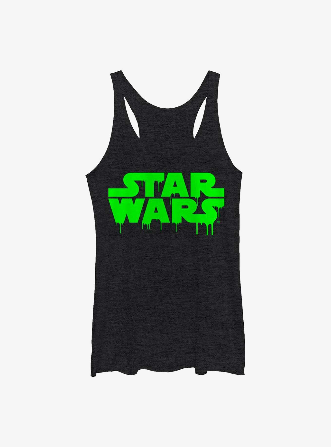Star Wars Oozing Logo Girls Tank, BLK HTR, hi-res