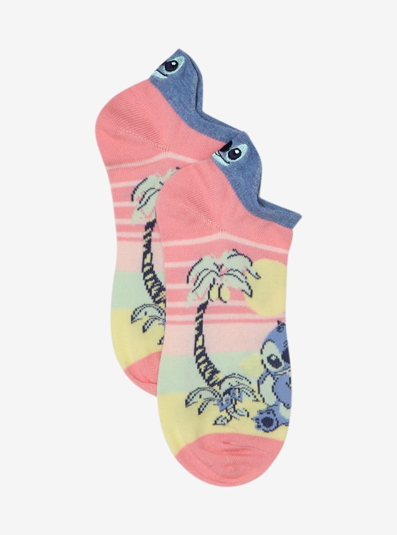Disney Lilo & Stitch Sunset Back Tab No-Show Socks, , hi-res