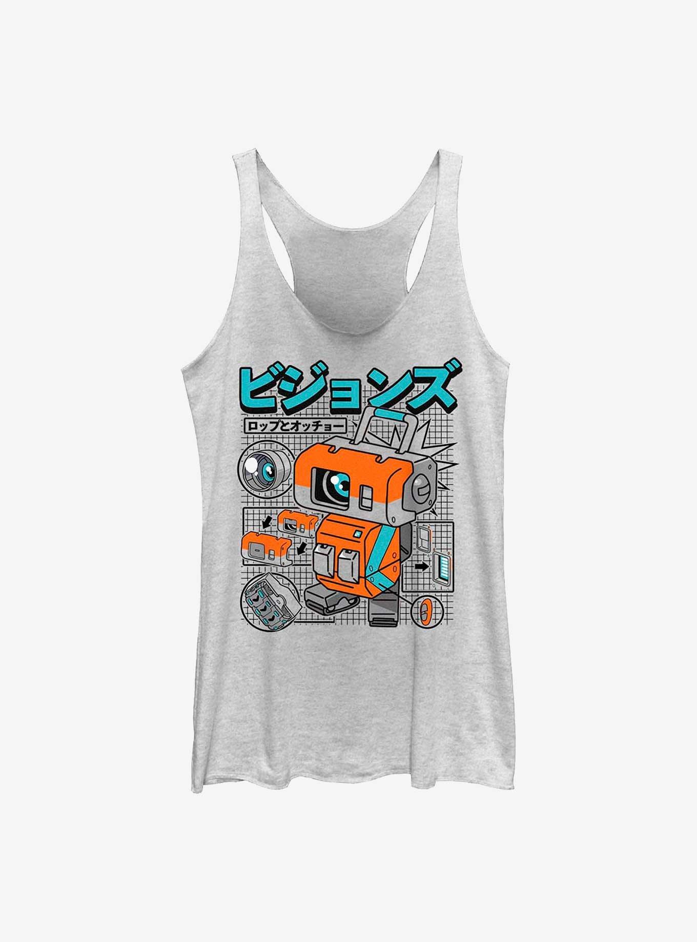 Star Wars: Visions Robo Guy Girls Tank, WHITE HTR, hi-res